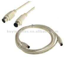 White 6pin Keyboard mouse Extension Cable M to M 1.5M